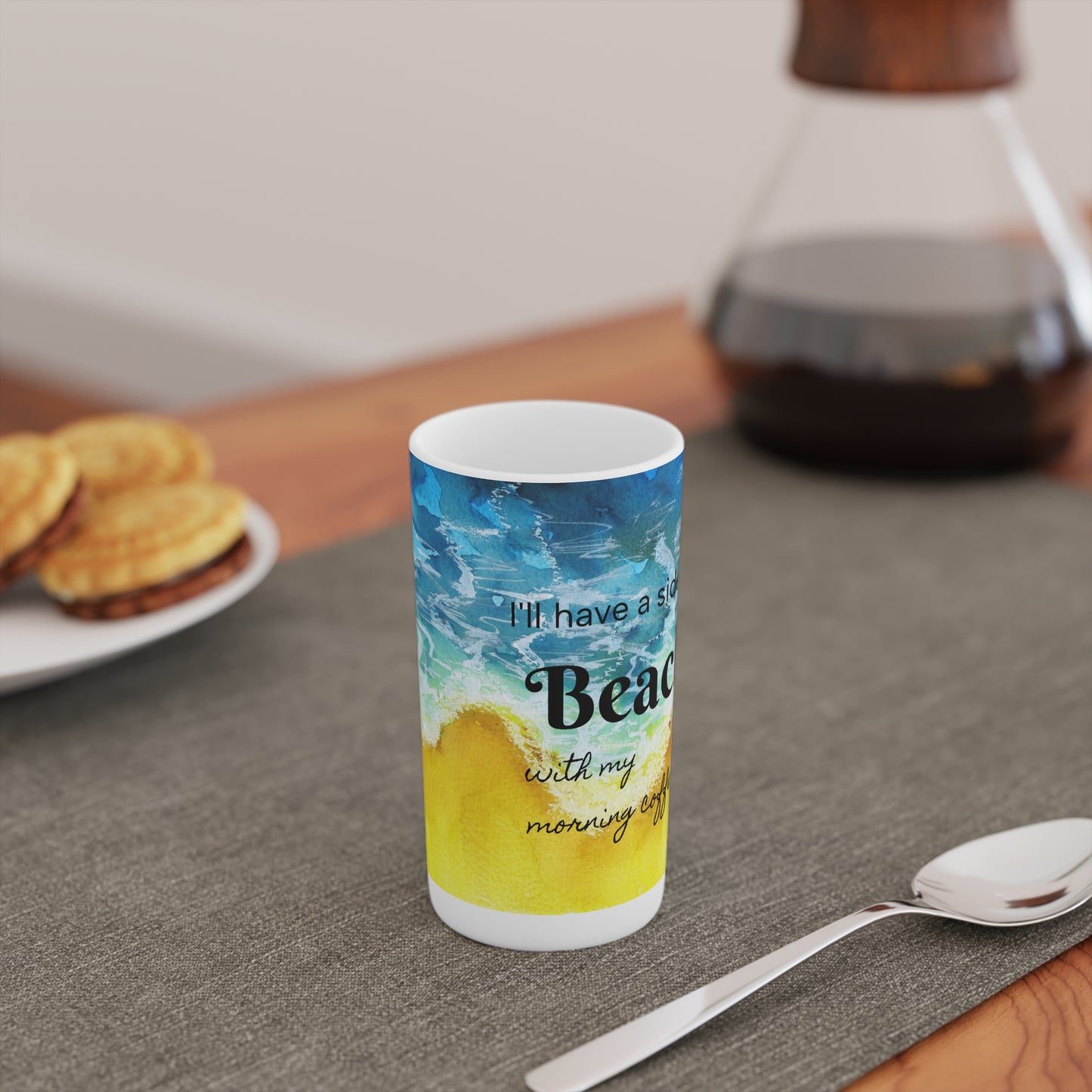 I'll have a side of Beach Conical Coffee Mugs (3oz, 8oz, 12oz)