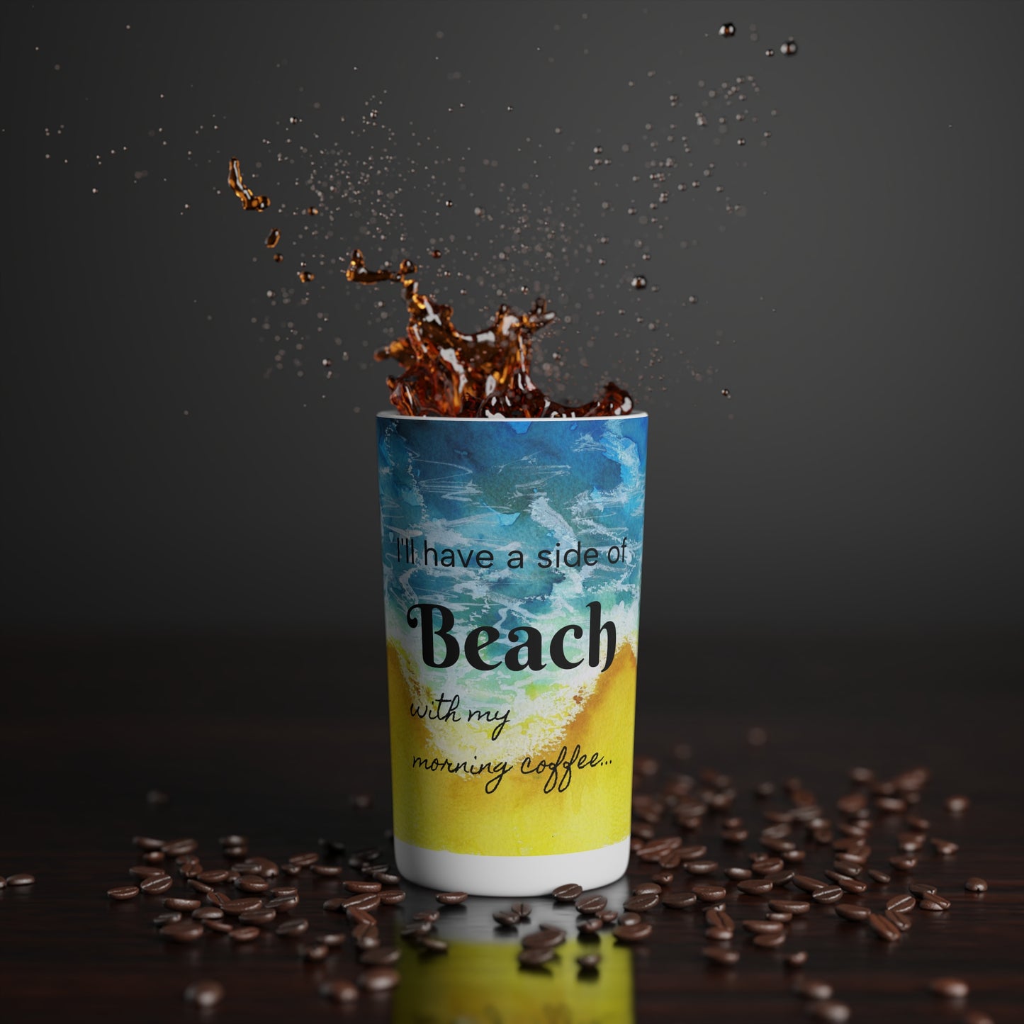 I'll have a side of Beach Conical Coffee Mugs (3oz, 8oz, 12oz)