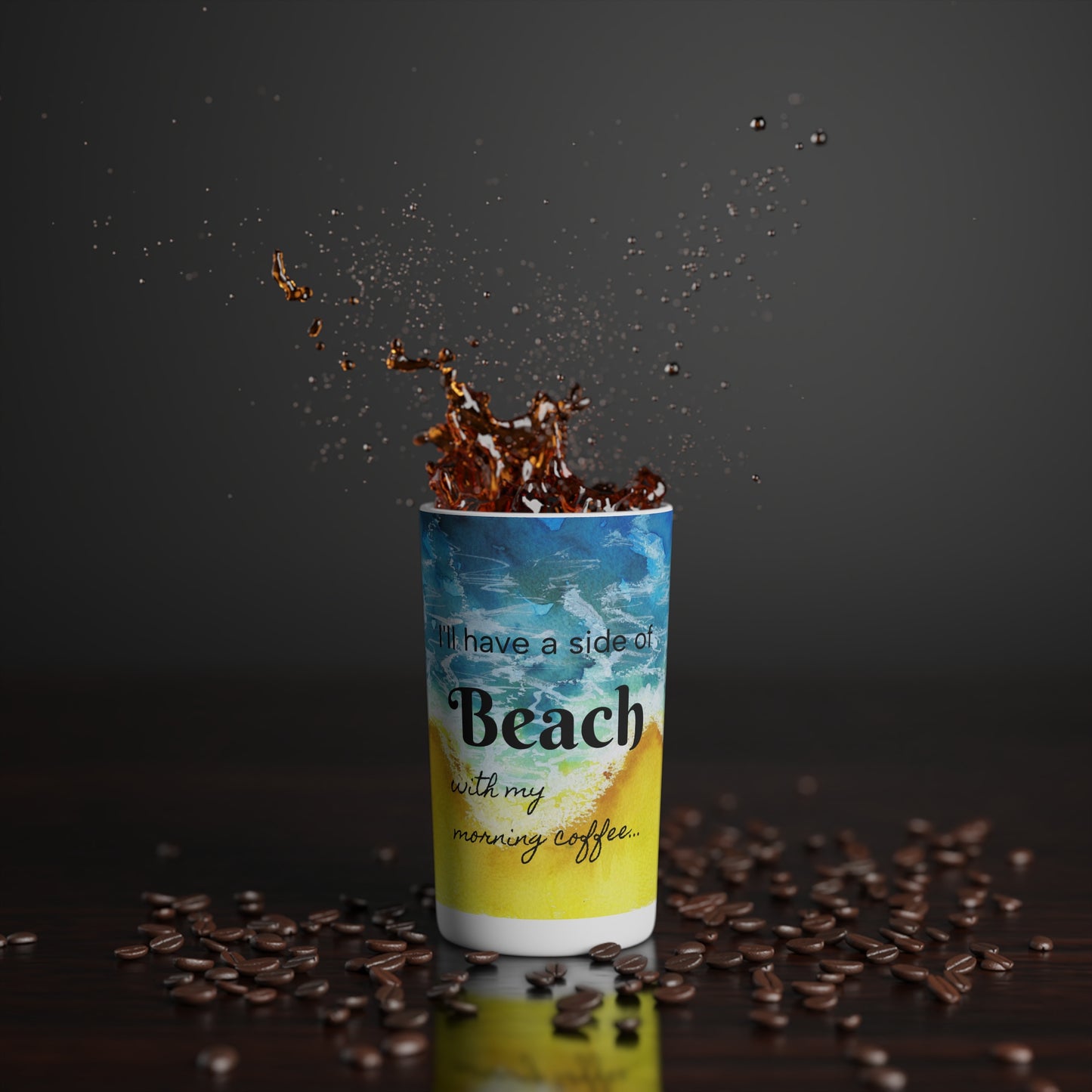 I'll have a side of Beach Conical Coffee Mugs (3oz, 8oz, 12oz)