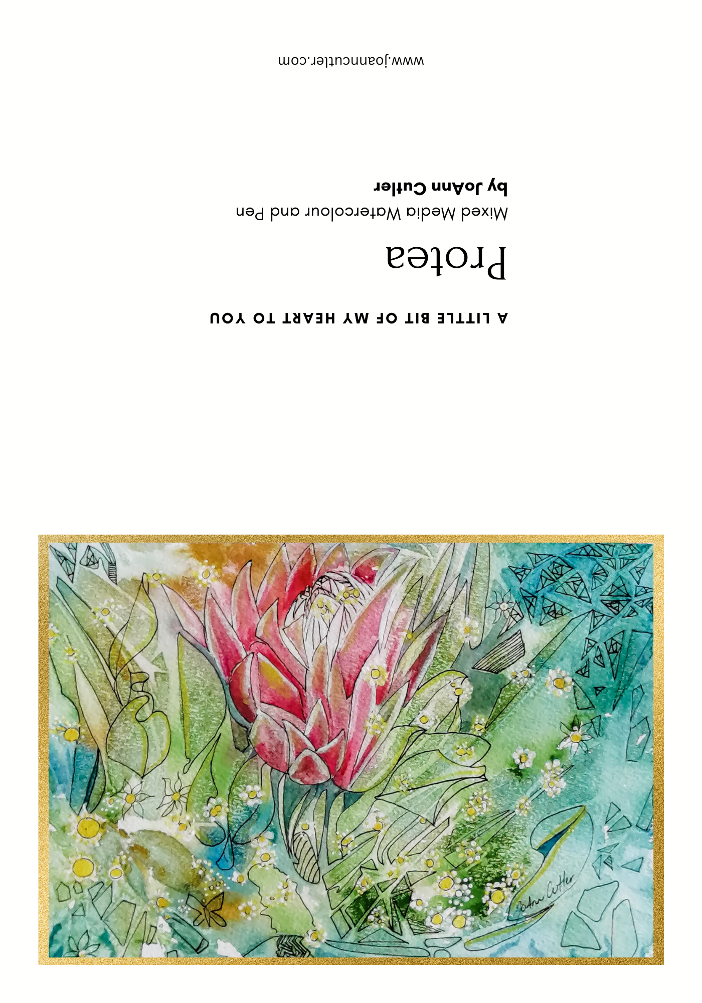 'Protea' Greeting Card