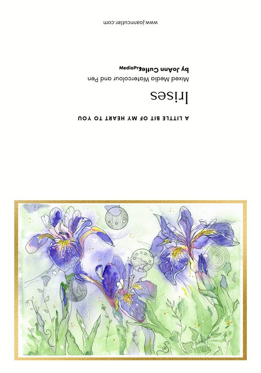 'Irises' Greeting Card