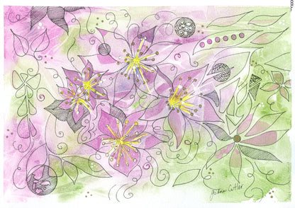 'Calytrix Oldfieldii' Greeting Card